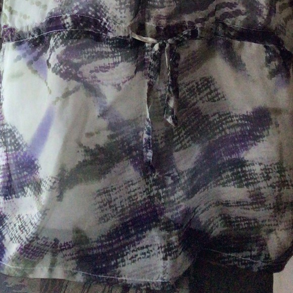 Mario Serrani Purple and Gray Blouse - Picture 4 of 4